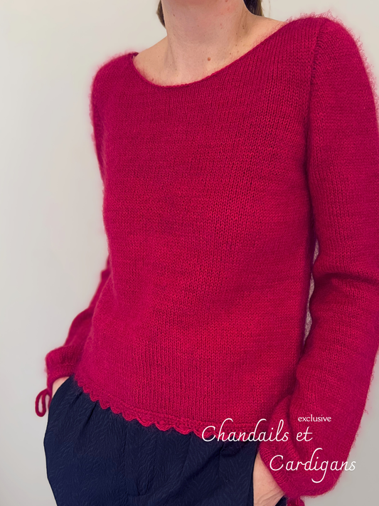 Patron de tricot THE OTHER SIDE CARDIGAN PDF - (de haut en bas en aller-retour)