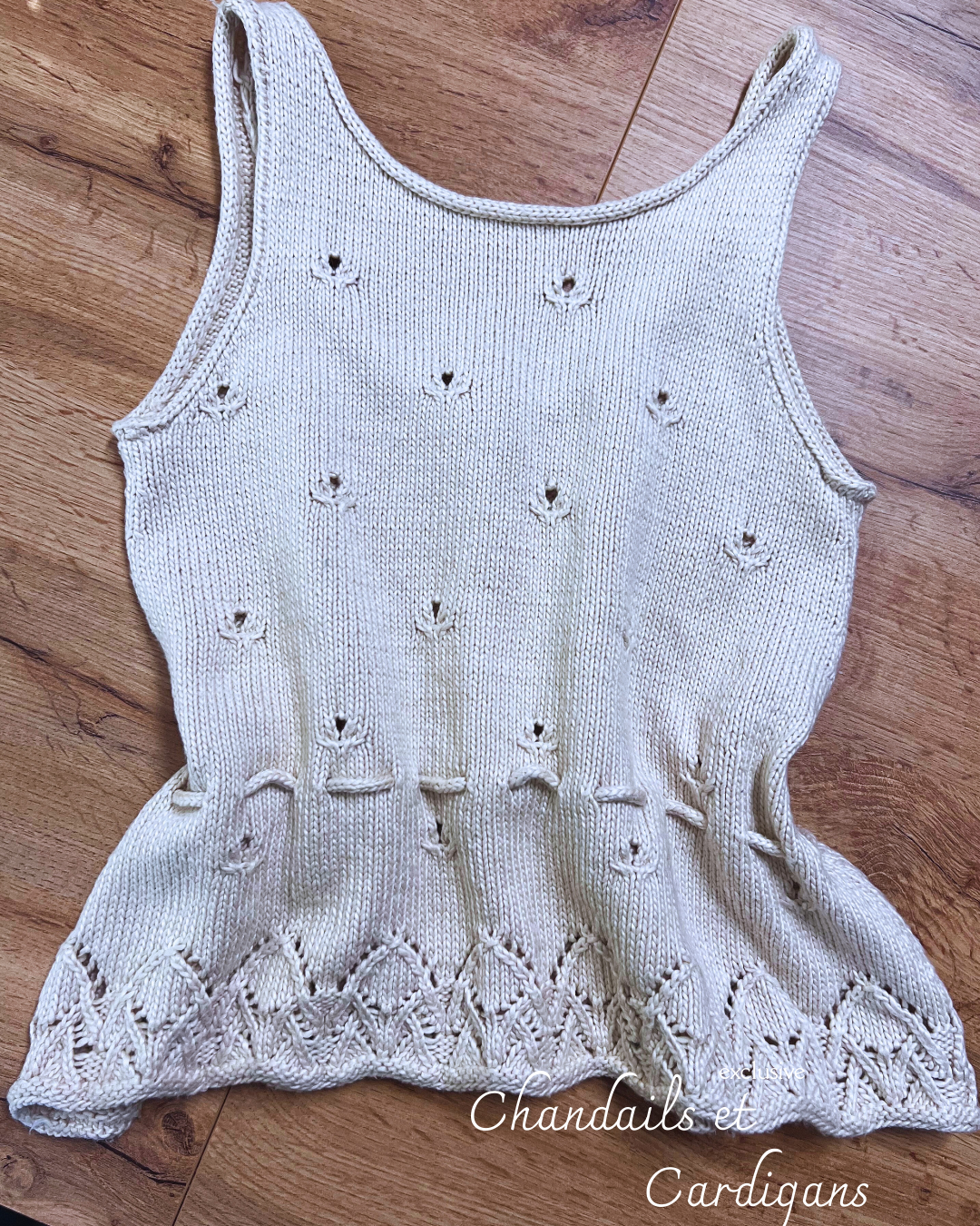 Patron de tricot CAMELIA TOP PDF - sans couture