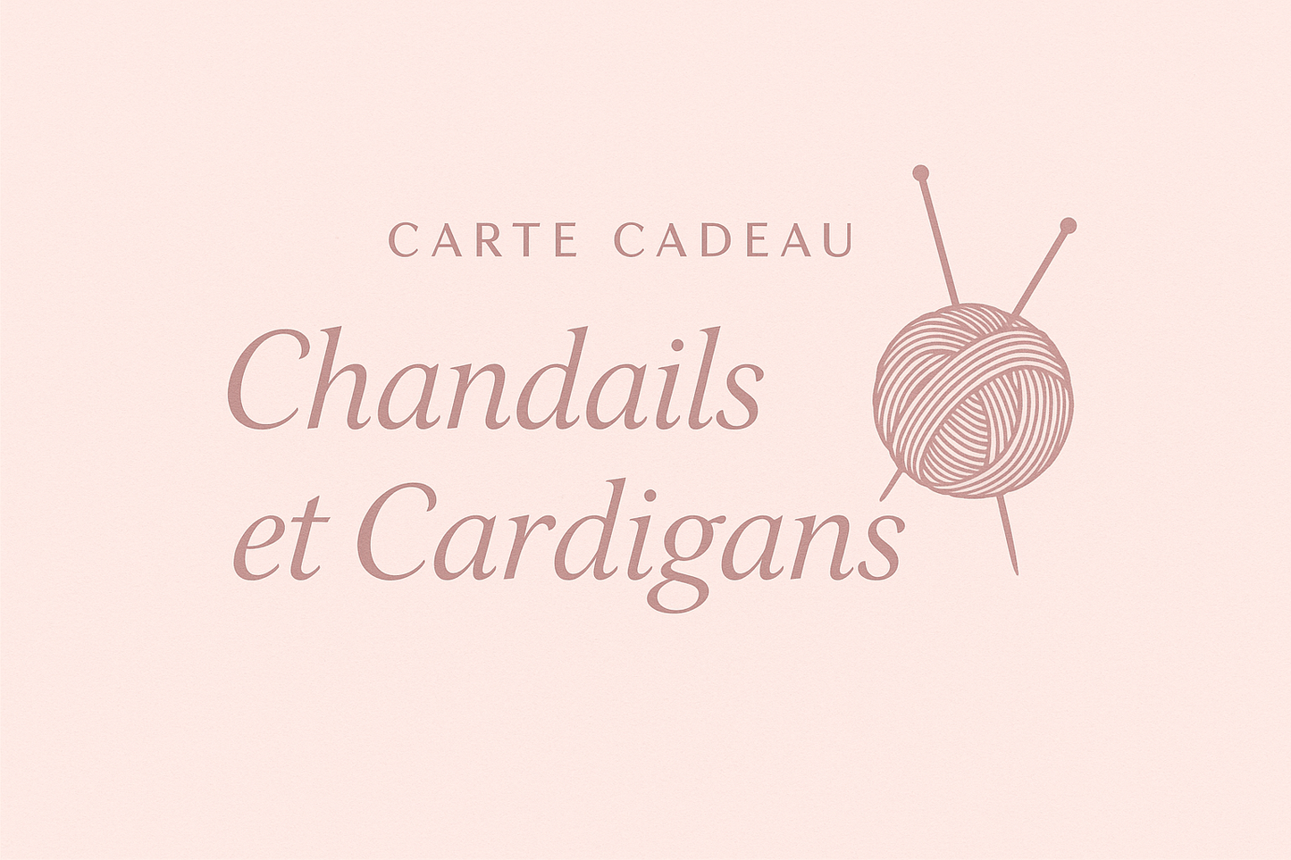 Carte Cadeau Chandails et Cardigans