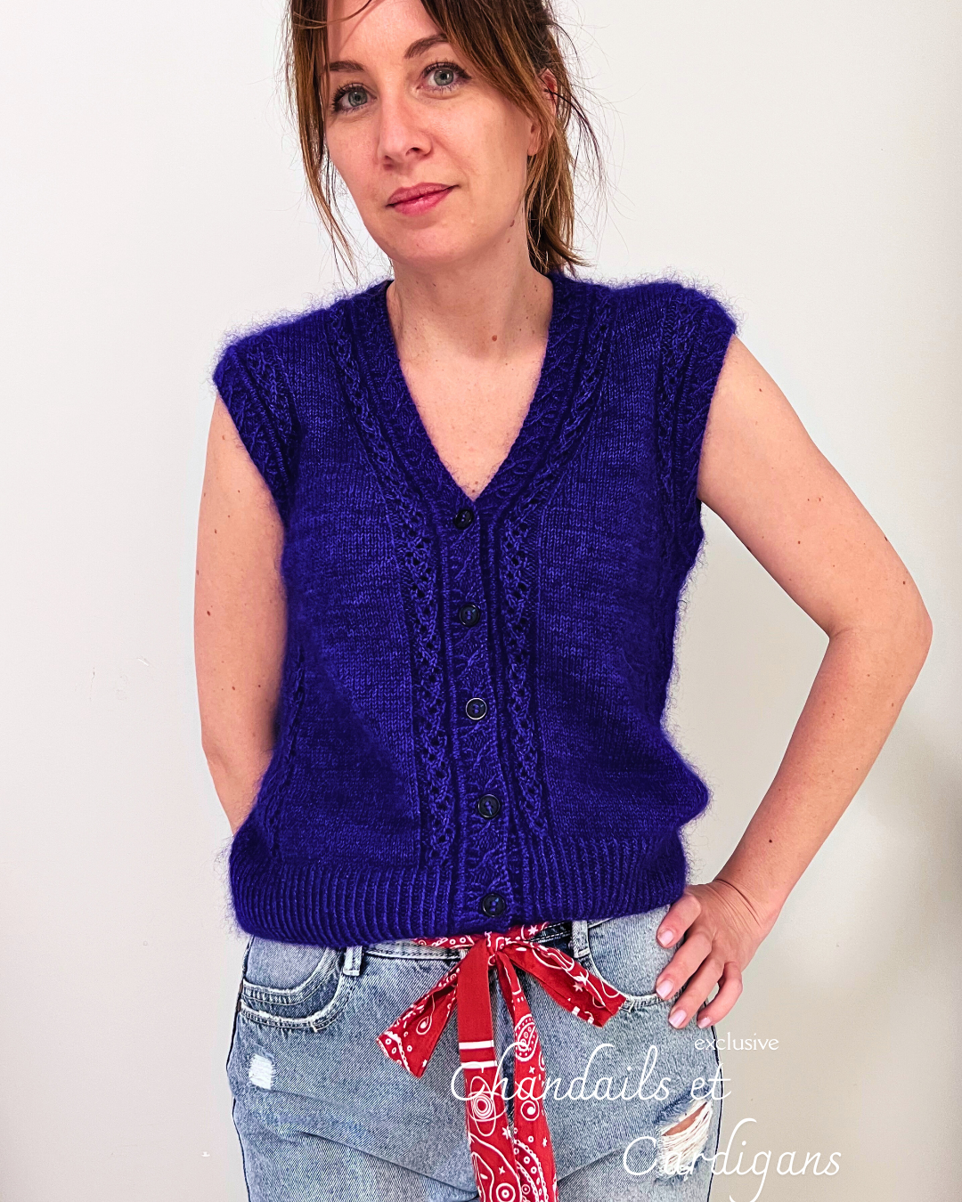 Patron de tricot ATHEN CRADIGAN PDF - 2 constructions disponibles (avec et sans couture)