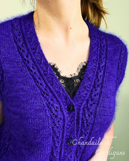 Patron de tricot ATHEN CRADIGAN PDF - 2 constructions disponibles (avec et sans couture)