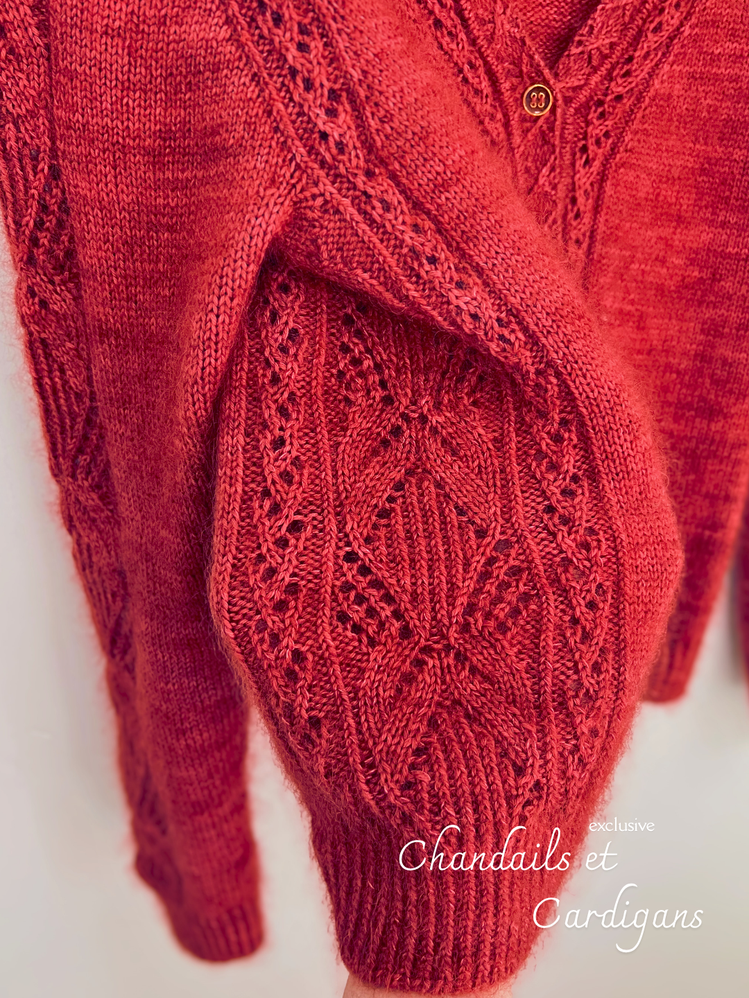 Patron de tricot ATHEN CARDIGAN SLEEVED PDF - (de haut en bas en aller-retour)