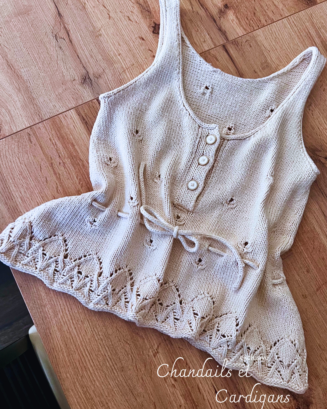 Patron de tricot CAMELIA TOP PDF - sans couture