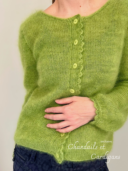 Patron de tricot THE OTHER SIDE CARDIGAN PDF - (de haut en bas en aller-retour)