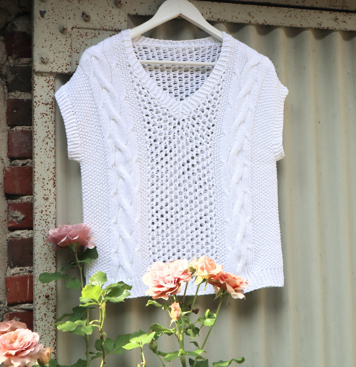 Patron de tricot CALIFORNIA T-SHIRT PDF - 2 constructions disponibles (avec et sans couture)