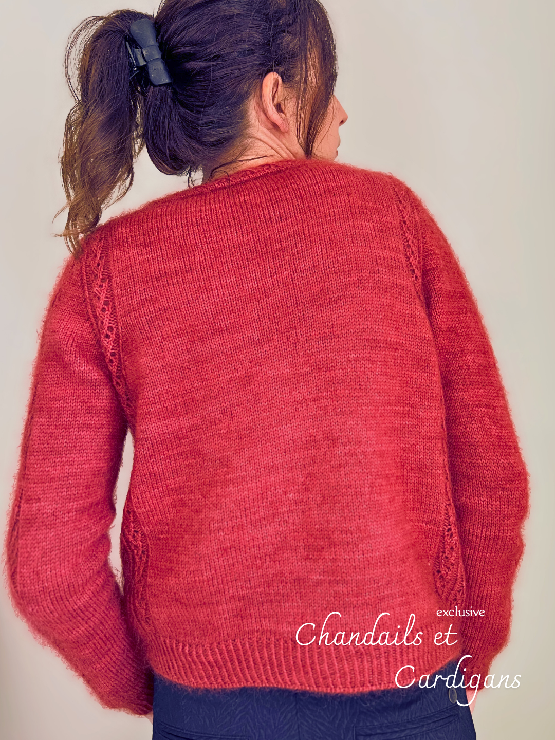 Patron de tricot ATHEN CARDIGAN SLEEVED PDF - (de haut en bas en aller-retour)
