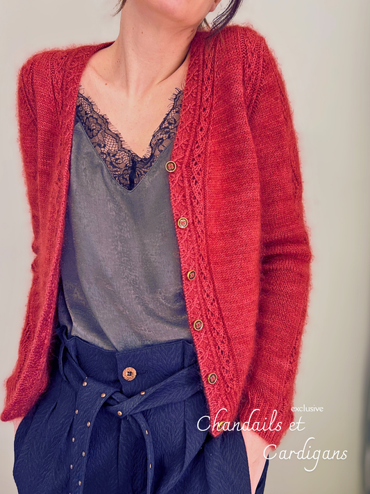 KIT laine ATHEN CARDIGAN SLEEVED + patron (OFFERT)