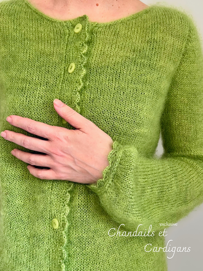 Patron de tricot THE OTHER SIDE CARDIGAN PDF - (de haut en bas en aller-retour)