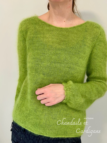 Patron de tricot THE OTHER SIDE CARDIGAN PDF - (de haut en bas en aller-retour)