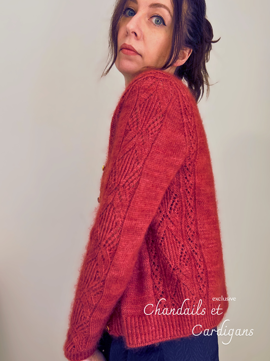Patron de tricot ATHEN CARDIGAN SLEEVED PDF - (de haut en bas en aller-retour)