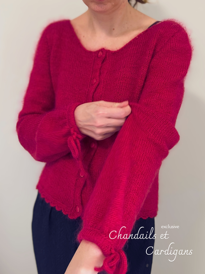 Patron de tricot THE OTHER SIDE CARDIGAN PDF - (de haut en bas en aller-retour)