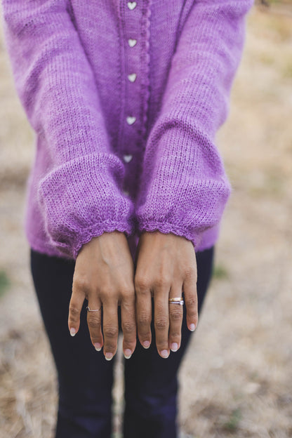 Patron de tricot THE OTHER SIDE CARDIGAN PDF - (de haut en bas en aller-retour)