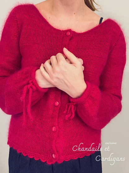 Patron de tricot THE OTHER SIDE CARDIGAN PDF - (de haut en bas en aller-retour)