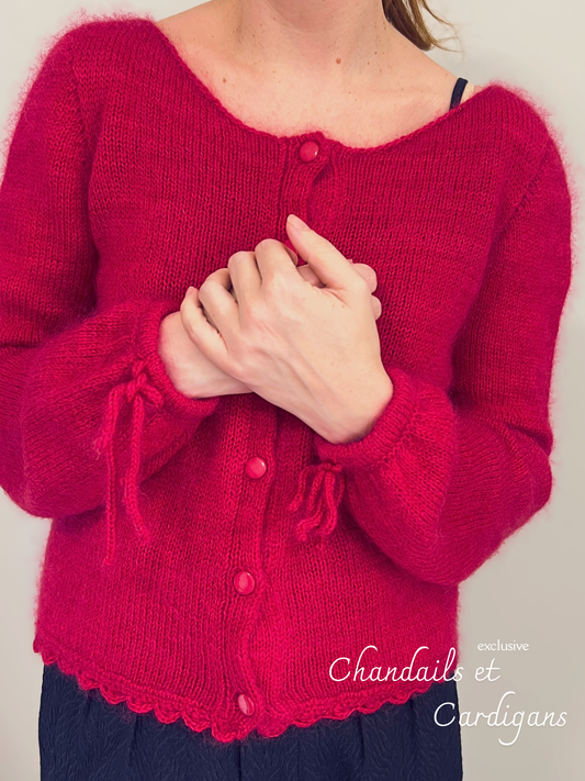 Patron de tricot THE OTHER SIDE CARDIGAN PDF - (de haut en bas en aller-retour)