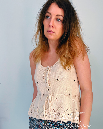 Patron de tricot CAMELIA TOP PDF - sans couture