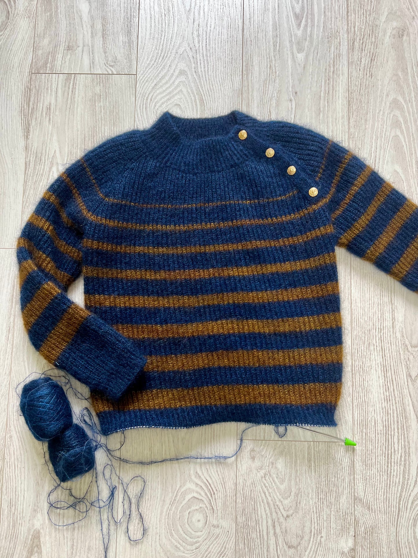 PARIS SWEATER PDF Knitting Pattern - Flat Knit Sweater with Seam