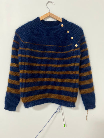 PARIS SWEATER PDF Knitting Pattern - Flat Knit Sweater with Seam