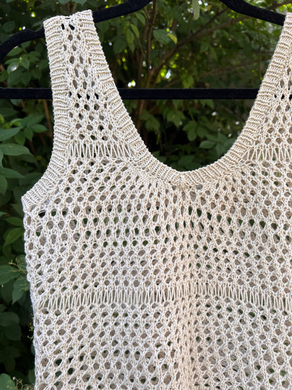 Patron de tricot BRAZIL TOP PDF - 2 constructions avec/sans couture