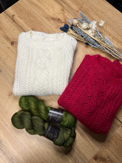 Patron de tricot PARIS SWEATER PDF - Pull en rond (sans couture)