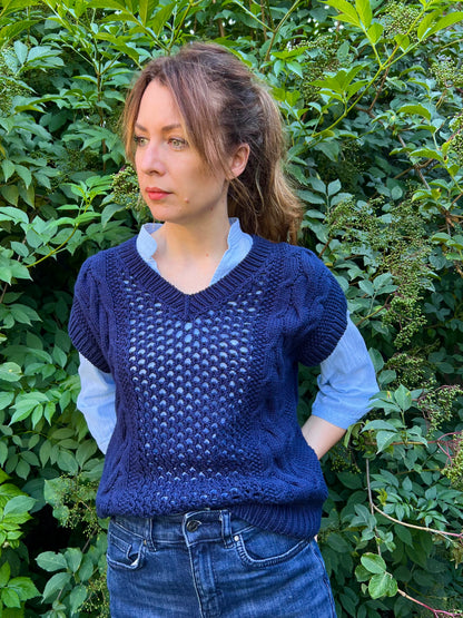 Patron de tricot CALIFORNIA T-SHIRT PDF - 2 constructions disponibles (avec et sans couture)