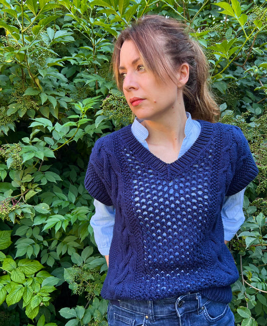 Patron de tricot CALIFORNIA T-SHIRT PDF - 2 constructions disponibles (avec et sans couture)