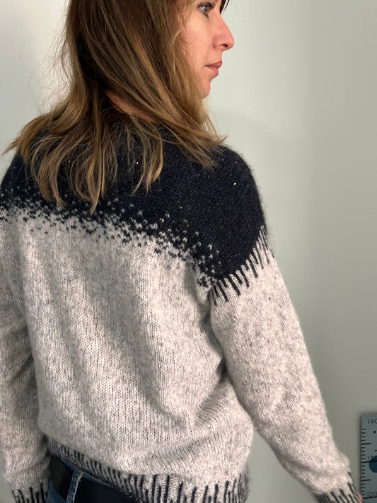 Patron de  tricot PHILADELPHIA SWEATER PDF - 2 constructions disponibles (avec et sans couture)