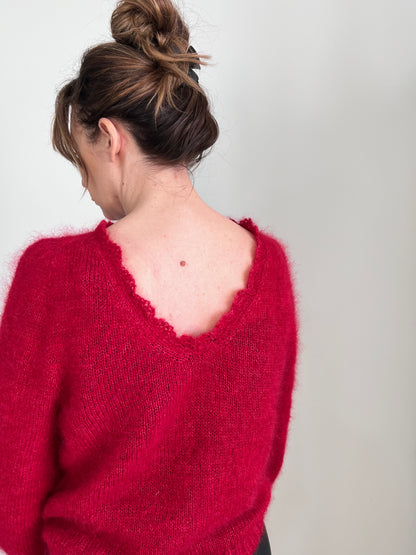 Patron de tricot VENISE SWEATER PDF - 2 constructions disponibles (avec et sans couture)