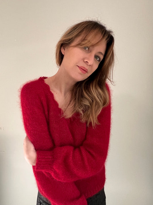 Patron de tricot VENISE SWEATER PDF - 2 constructions disponibles (avec et sans couture)