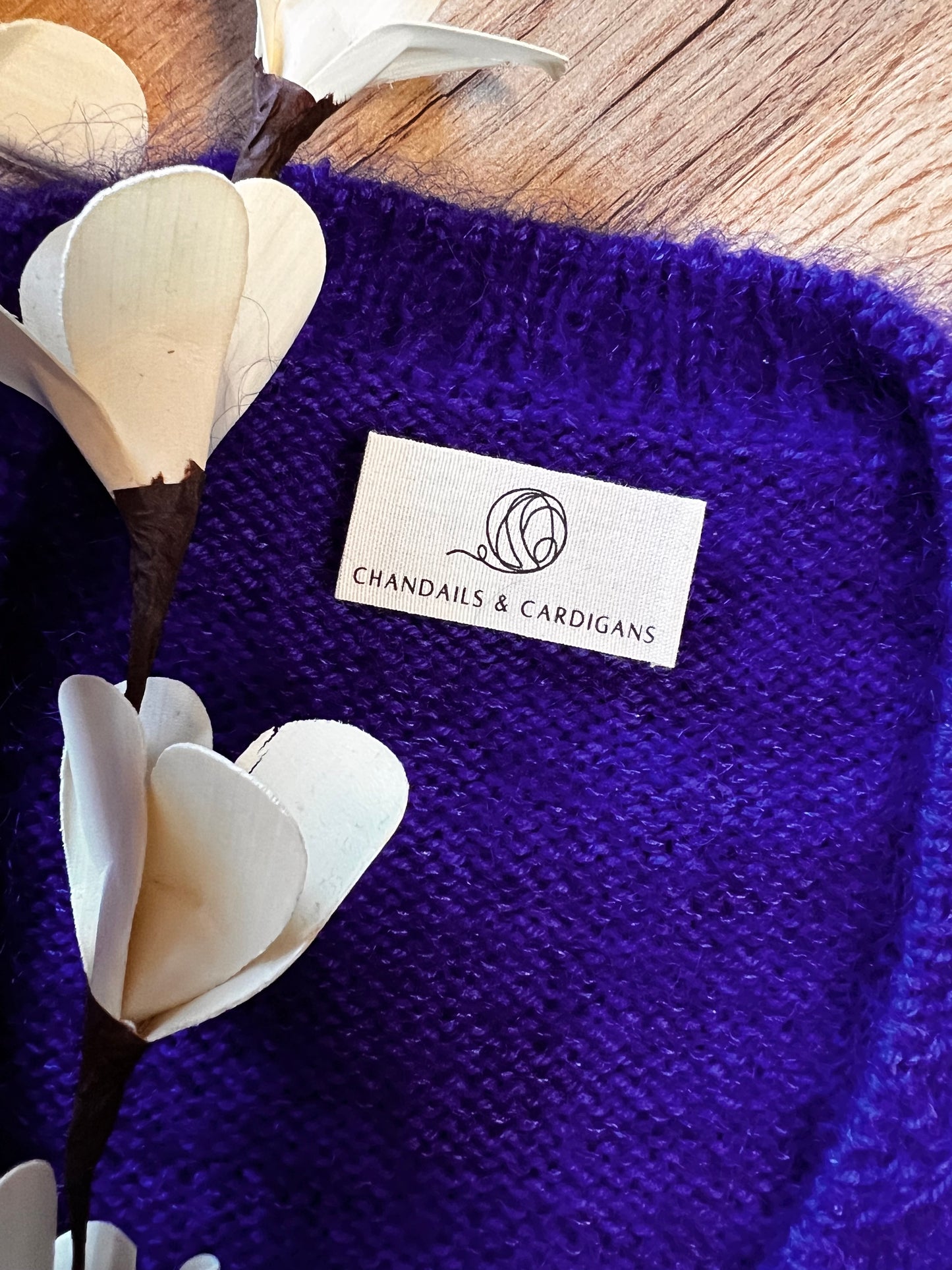 Étiquette en coton Bio "Chandails et Cardigans"