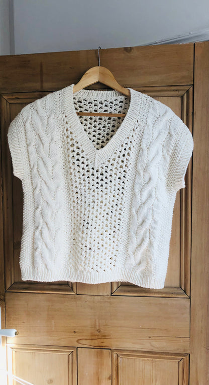 Patron de tricot CALIFORNIA T-SHIRT PDF - 2 constructions disponibles (avec et sans couture)