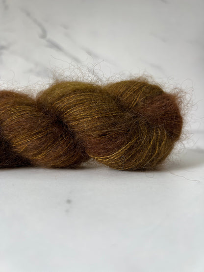 ISOLDA - FIL MOHAIR ET SOIE (prêt à être expédier et unique)