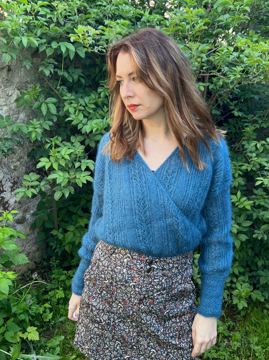 Patron de tricot NEW-YORK SWEATER PDF - Pull avec couture classique