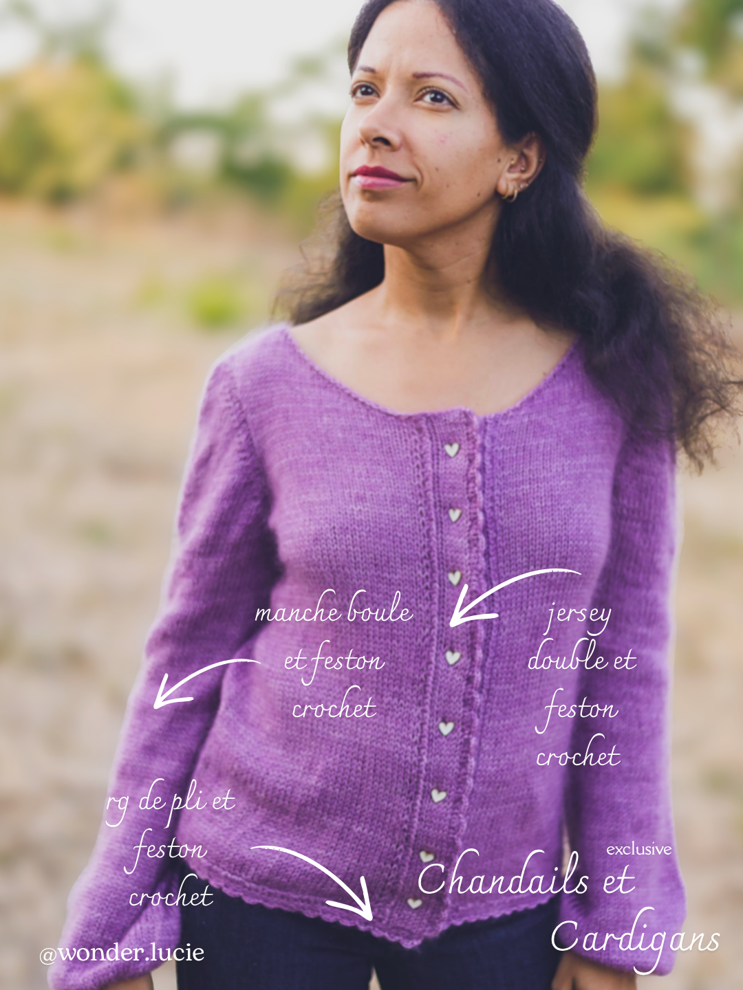 KIT laine THE OTHER SIDE Cardigan + patron à ajouter (OFFERT)